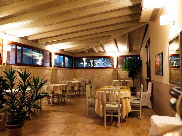 una sala del ristorante